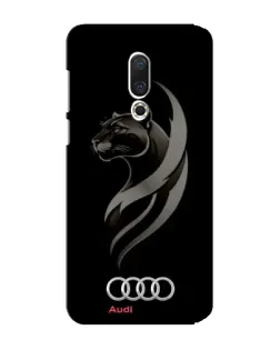 Чехол для Meizu 15 Plus с картинкой «Графика — пантера и Audi»