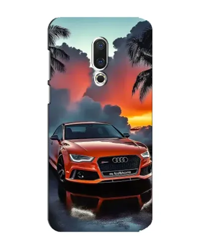 Чехол для Meizu 15 Plus с картинкой «Audi — закат»