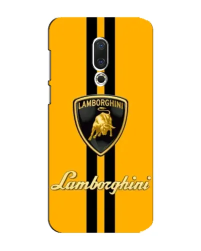 Чехол для Meizu 15 Plus с картинкой «Lamborghini Stripe желтый»