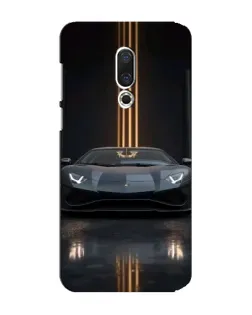 Чехол для Meizu 15 Plus с картинкой «Lamborghini золотые линии»
