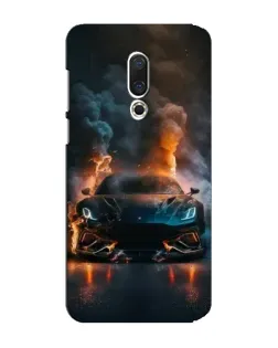 Чехол для Meizu 15 Plus с картинкой «Lamborghini дымная эстетика»