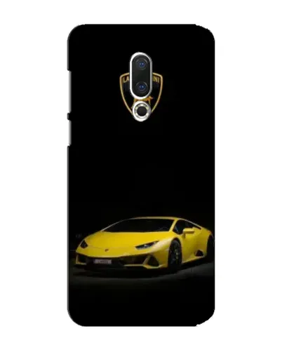 Чехол для Meizu 15 Plus с картинкой «Lamborghini желтый акцент»