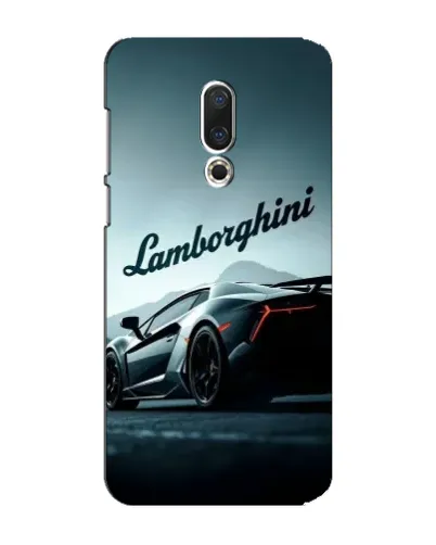 Чехол для Meizu 15 Plus с картинкой «Классическая надпись Lamborghini»