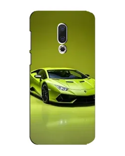 Чехол для Meizu 15 Plus с картинкой «Салатовый Lamborghini Huracan»