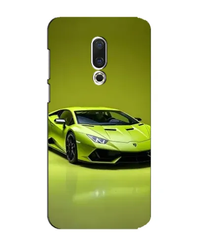 Чехол для Meizu 15 Plus с картинкой «Салатовый Lamborghini Huracan»