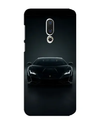 Чехол для Meizu 15 Plus с картинкой «Черный Lamborghini Aventador»
