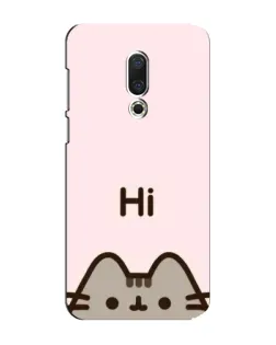Чехол для Meizu 15 Plus с картинкой «Пушин говорит Hi»