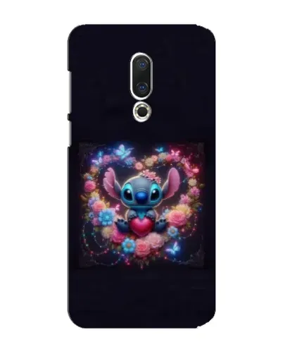 Чехол для Meizu 15 Plus с картинкой «Stitch в цветах» Чехол для Meizu 15 Plus с картинкой «Stitch в цветах»
