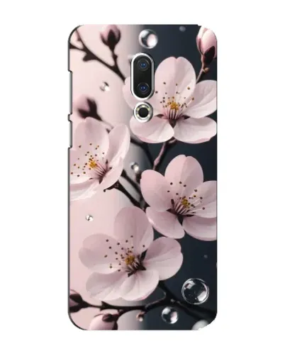 Чехол для Meizu 15 Plus с картинкой «Нежная сакура и капли» Чехол для Meizu 15 Plus с картинкой «Нежная сакура и капли»