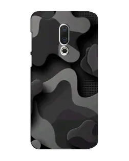 Чохол для Meizu 15 Plus з картинкою «Темний абстрактний камуфляж»