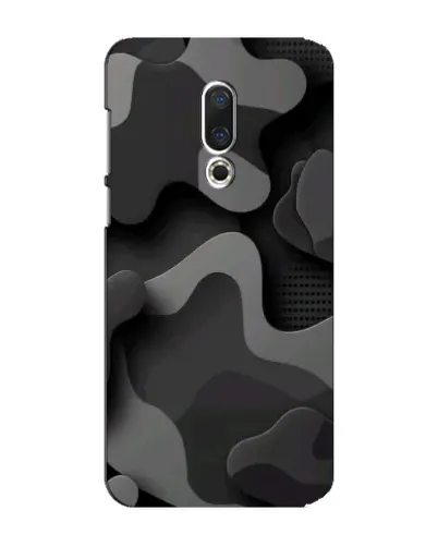 Чехол для Meizu 15 Plus с картинкой «Темный абстрактный камуфляж»