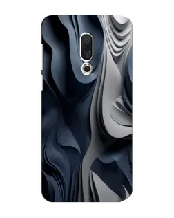 Чохол для Meizu 15 Plus з картинкою «Об'ємні сині складки»