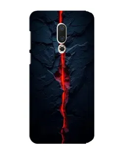 Чехол для Meizu 15 Plus с картинкой «Kрасная лавовая трещина»