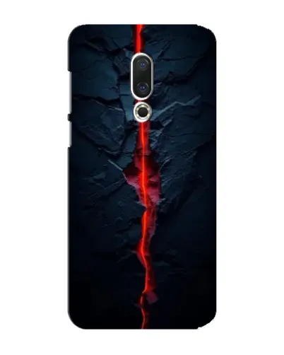 Чехол для Meizu 15 Plus с картинкой «Kрасная лавовая трещина»
