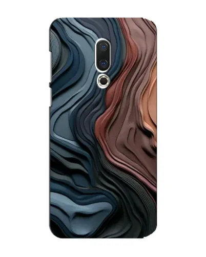 Чехол для Meizu 15 Plus с картинкой «Цветные волны каньона»