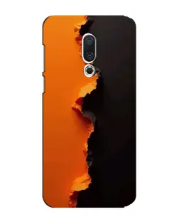 Чехол для Meizu 15 Plus с картинкой «Оранжевый разлом»