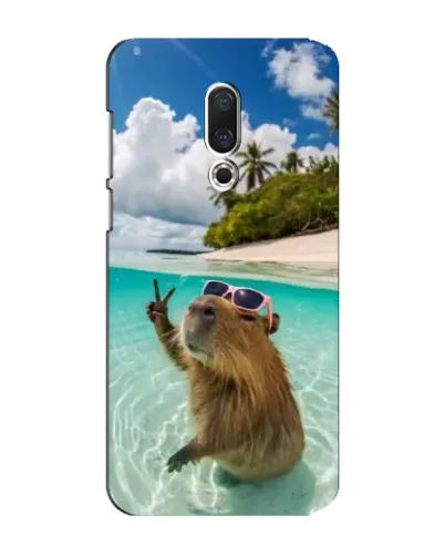 Чехол для Meizu 15 Plus с картинкой «Капибара на море» Чехол для Meizu 15 Plus с картинкой «Капибара на море»