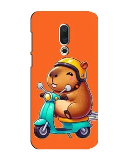 Чехол для Meizu 15 Plus с картинкой «Капибара на скутере» Чехол для Meizu 15 Plus с картинкой «Капибара на скутере»