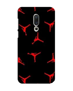 Чохол для Meizu 15 з картинкою «Jordan Red Pattern»