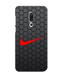 Чохол для Meizu 15 з картинкою «Nike — карбонова сітка»