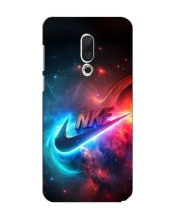 Чехол для Meizu 15 с картинкой «Огненный логотип Nike»