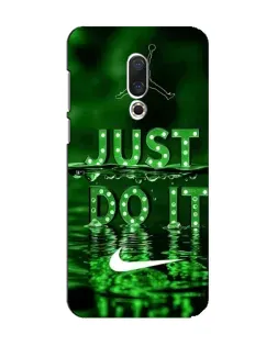 Чехол для Meizu 15 с картинкой «Зеленый неоновый Nike»