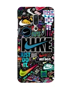 Чохол для Meizu 15 з картинкою «Яскравий колаж Nike»