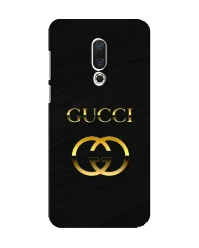 Чохол для Meizu 15 з картинкою «Золотий логотип Gucci»