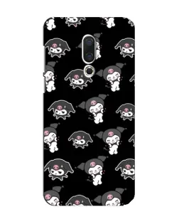 Чохол для Meizu 15 з картинкою «Чорний паттерн Kuromi»