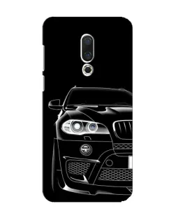 Чехол для Meizu 15 с картинкой «Темный силуэт BMW»