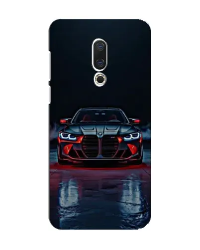 Чехол для Meizu 15 с картинкой «BMW на мокрой дороге»