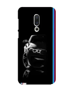 Чехол для Meizu 15 с картинкой «Силуэт BMW в темноте»