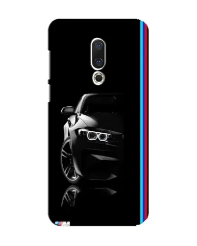 Чехол для Meizu 15 с картинкой «Силуэт BMW в темноте»