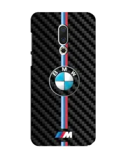 Чехол для Meizu 15 с картинкой «Эмблема BMW и карбон»