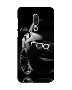 Чохол для Meizu 15 з картинкою «Чорна BMW — профіль»