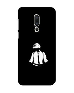 Чохол для Meizu 15 з картинкою «PUBG — білий шолом»