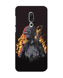 Чохол для Meizu 15 з картинкою «PUBG — вогняний силует»