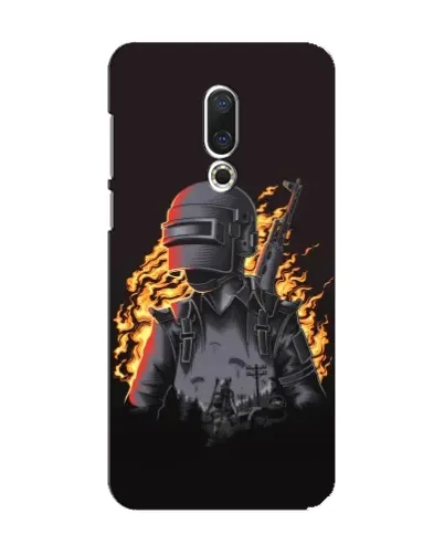 Чохол для Meizu 15 з картинкою «PUBG — вогняний силует»