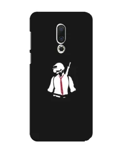 Чохол для Meizu 15 з картинкою «PUBG — силует воїна»