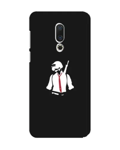 Чохол для Meizu 15 з картинкою «PUBG — силует воїна»