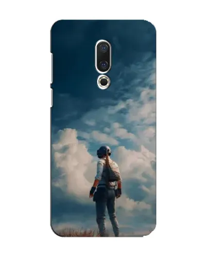 Чохол для Meizu 15 з картинкою «Герой PUBG на скелі»