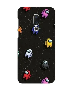 Чохол для Meizu 15 з картинкою «Космічний патерн Among Us»