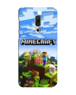Чохол для Meizu 15 з картинкою «Minecraft класичний світ»