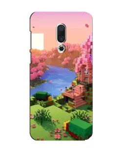 Чохол для Meizu 15 з картинкою «Рожеве дерево Minecraft»