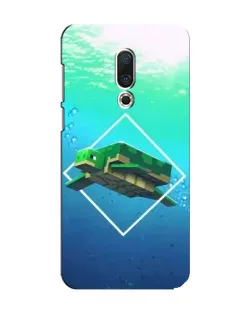 Чохол для Meizu 15 з картинкою «Черепаха Minecraft»