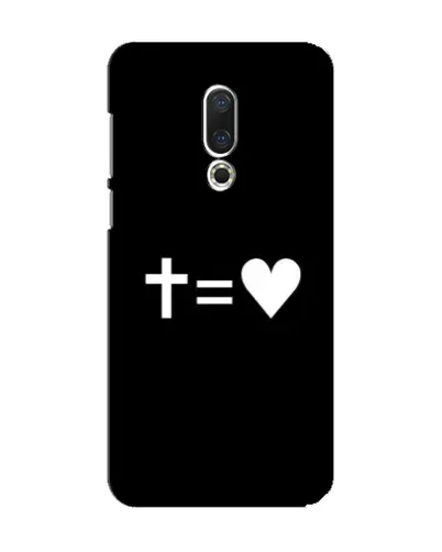 Чехол для Meizu 15 с картинкой «Крест и Сердце»