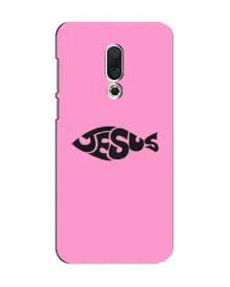 Чехол для Meizu 15 с картинкой «Розовый символ  Jesus»