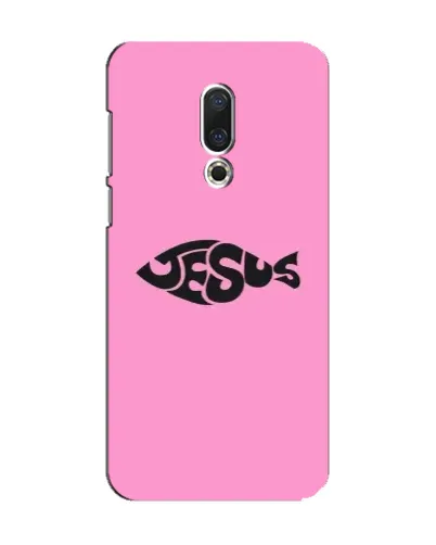 Чехол для Meizu 15 с картинкой «Розовый символ  Jesus»