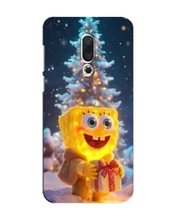 Чохол для Meizu 15 з картинкою «Різдвяний Спанч Боб»