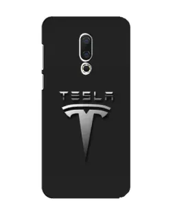 Чехол для Meizu 15 с картинкой «Стальной логотип Tesla»